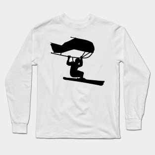 Skier with kitewing Long Sleeve T-Shirt